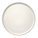 صحن بورسلان ابيض مع حز بني E100GRM32PZ 