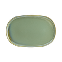 صحن بورسلان بيضاوي اخضر SAGHYG34OV