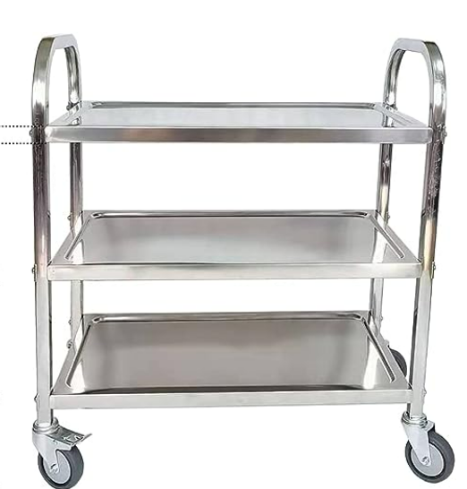 عربية خدمة ستانلس 3 طبقات 90*50 م 