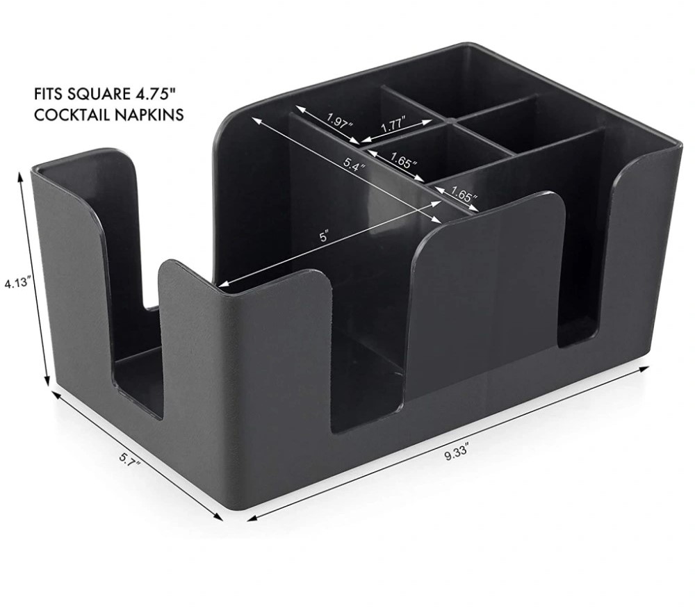 قاعدة بلاستيك اسود للمعالق والشوك 1216 م  