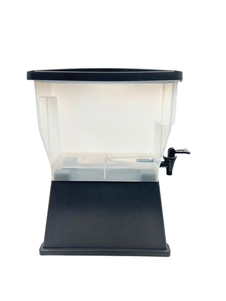 EQ حوض عصير بلاستيك مفرد مع حنفية 12 لتر 