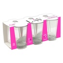 SR ALARA  22010 طقم كاسات زجاج 6 قطع  شوب ساده  