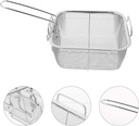 سلة بطاطا ستانلس مربعة مع يد 24*24*7 م 