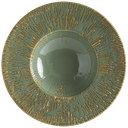 صحن باستا بورسلان اخضر مع حز بني S-SAGSNLBNC28CK