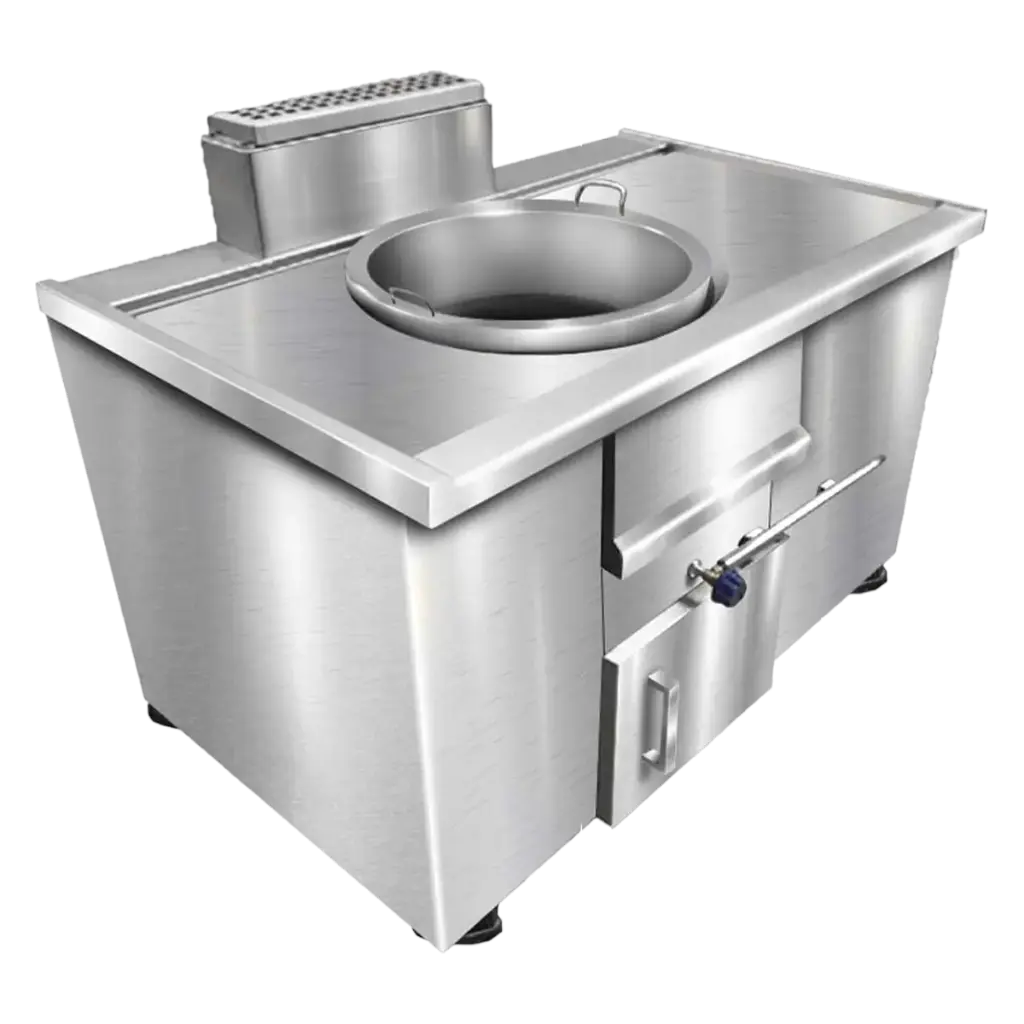 مقلى فلافل ستانلس مع طاولة م ح 