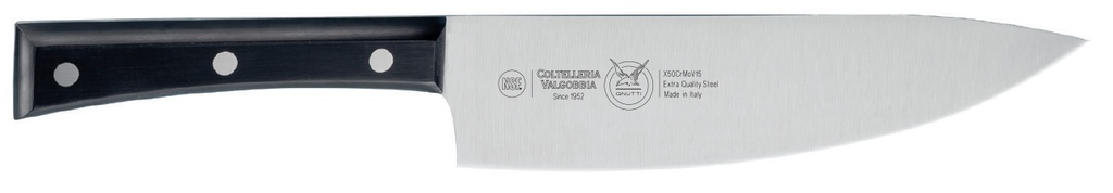 سكينة تقطيع ناعم يد اسود  VALGOBBIA- CPT.0.CU20 