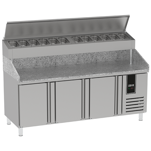  kثلاجة بيتزا سلط 3 دفات جرانيت 1886*700*850-1350 