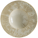 صحن بورسلان باستا بيج محزز بني S-SANSNLBNC28CK 