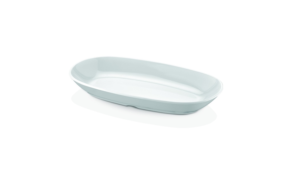 صحن سلطة  ملمين ابيض اوفال 14*25  PW.3425