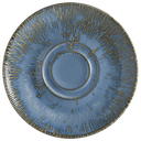 صحن زبدية بورسلان ازرق مع حز بني S-SKYSNLGRM19KKT 