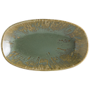 صحن سلطة بورسلان اخضر مع حز بني S-SAGSNLGRM15OKY