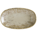 صحن بورسلان سلطة  بيج محزز بنيS-SANSNLGRM15OKY 