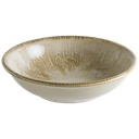 صحن بورسلان دائري بيح محزز بني S-SANSNLGRM15CK 