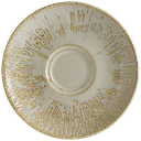 صحن فنجان لاتيه بيج محزز بني S-SANSNLGRM04CT 