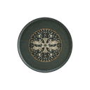 صحن بورسلان دائري برونزي مرسم S-MT-MZPMAHYG28DZ