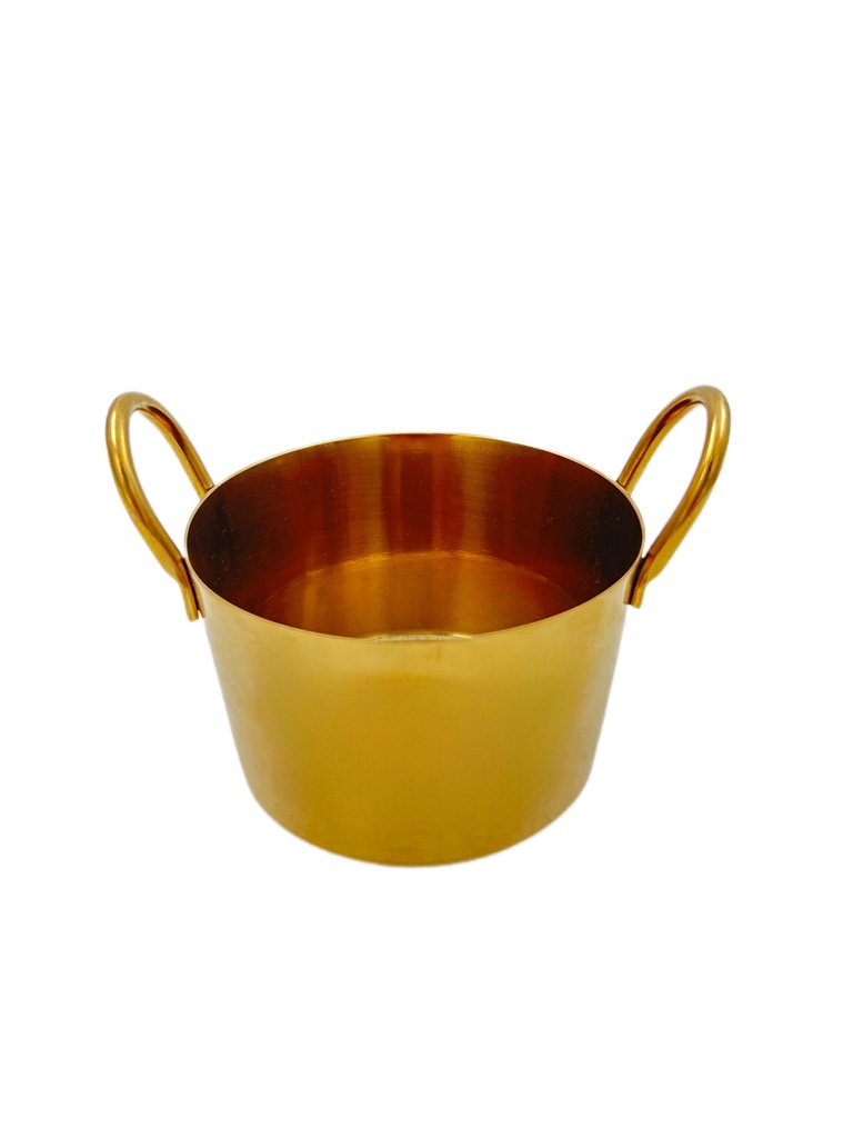 EQ KMW CHM34 سلة بطاطا هندي ذهبي مع يدين  14 سم 