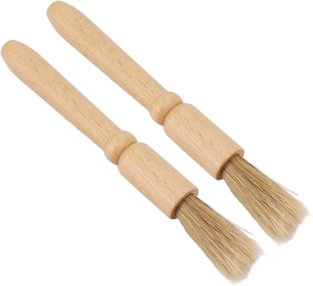 فرشاية دهان تنظيف اسبرسو  ايطالي يد خشب دف 