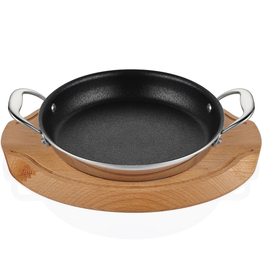   ALTIN مقلى فهيتا دائري منقط مع خشبة تركي 16 سم 