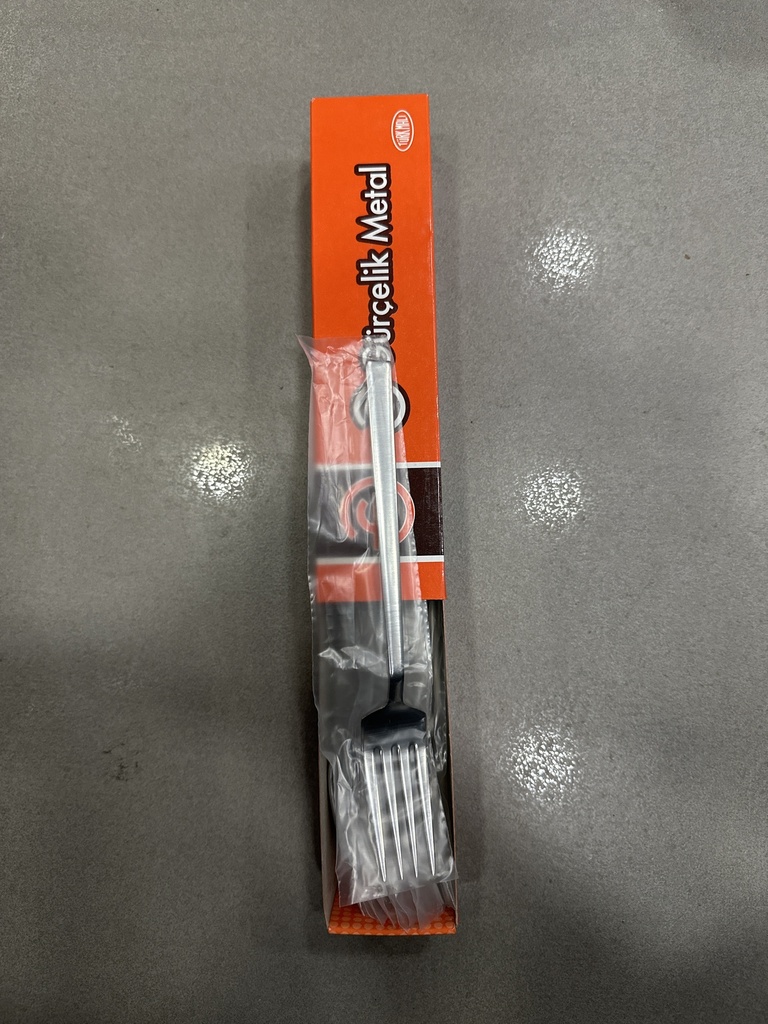  م ecem -2902 شوكة طعام ستانلس تركي يد عريض ساده 