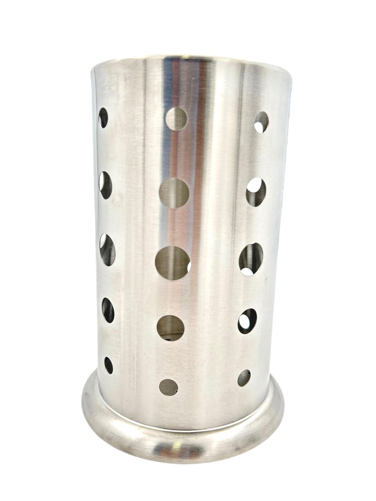  مصفاه معالق ومصاص مخرمة ستانلس مفرد مع قاعدة 15*10 م 