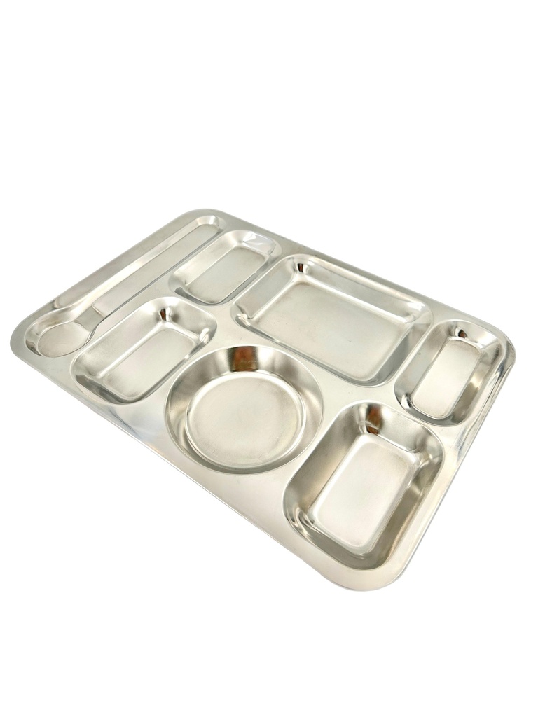 صينية طعام ستانلس مقطعة م  A10