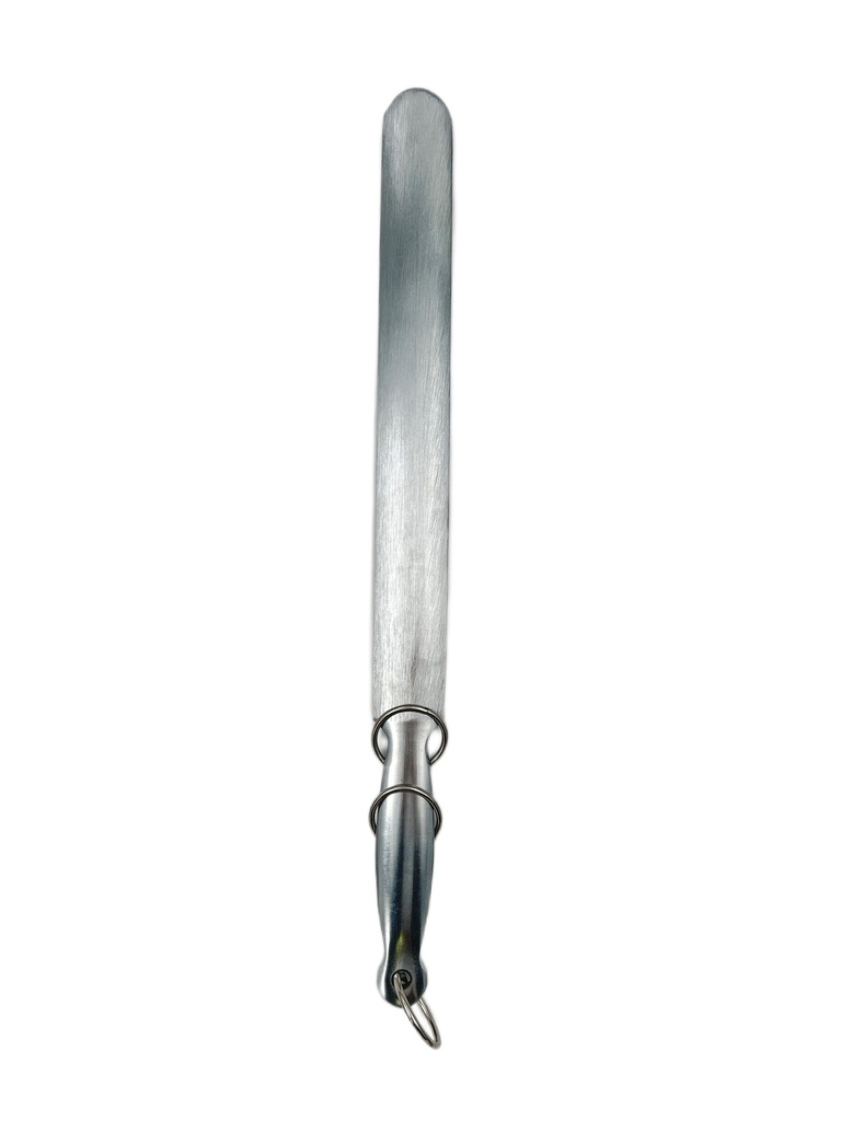 مسن سكاكين ستانلس عريض ناعم مع حلقات 30 سم م 