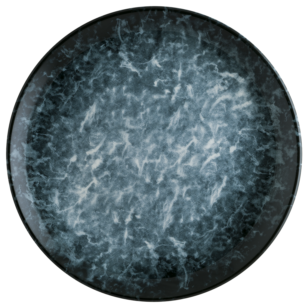 صحن بورسلان دائري ازرق بونا  SPA 19