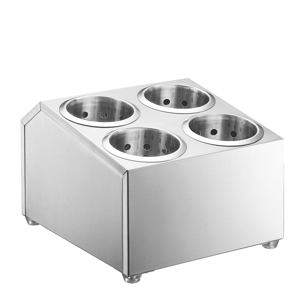 قاعدة ستانلس للمعالق والشوك 4 خانات27*27 EQ