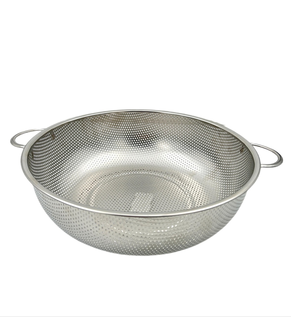 مصفاة خضار ستانلس شبك ناعم مجور مع يدين 31.5 سم م 