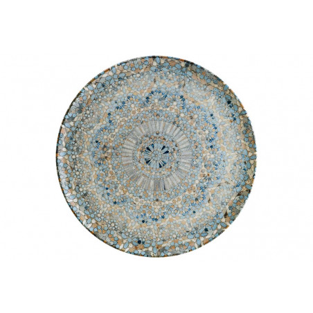 S-MT-LUCMZGRM 17 DZ صحن بورسلان دائري مصدف بونا  