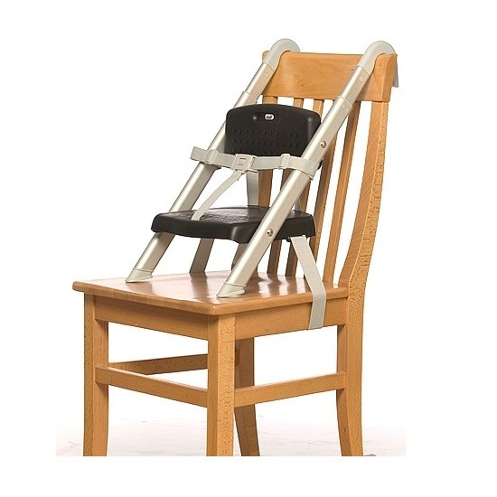 كرسي اطفال بلاستيك ابيض - اسود مع ارجل   EQ