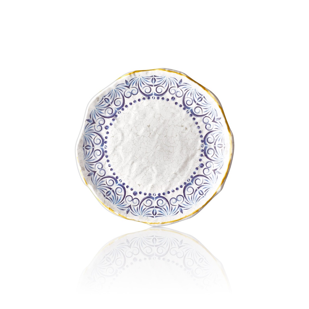 43028 CW - ATH صحن ملمين دائري مزخرف ازرق