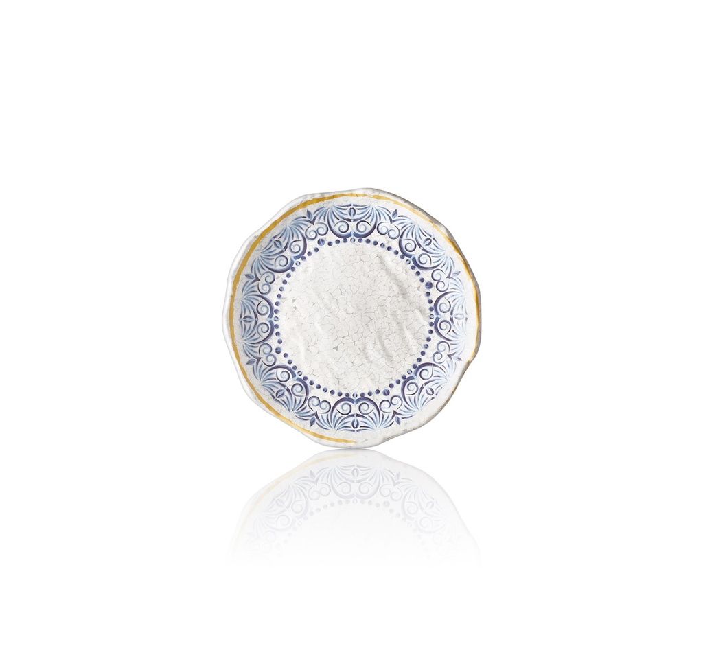 43020 CW-ATH صحن ملمين دائري مزخرف ازرق