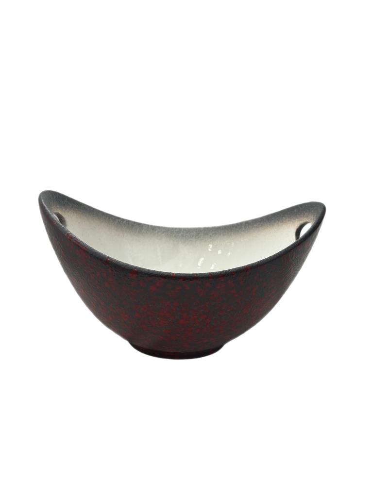 EQ جاط بورسلان بوفيه احمر مجور منقط مع يدين 6431 