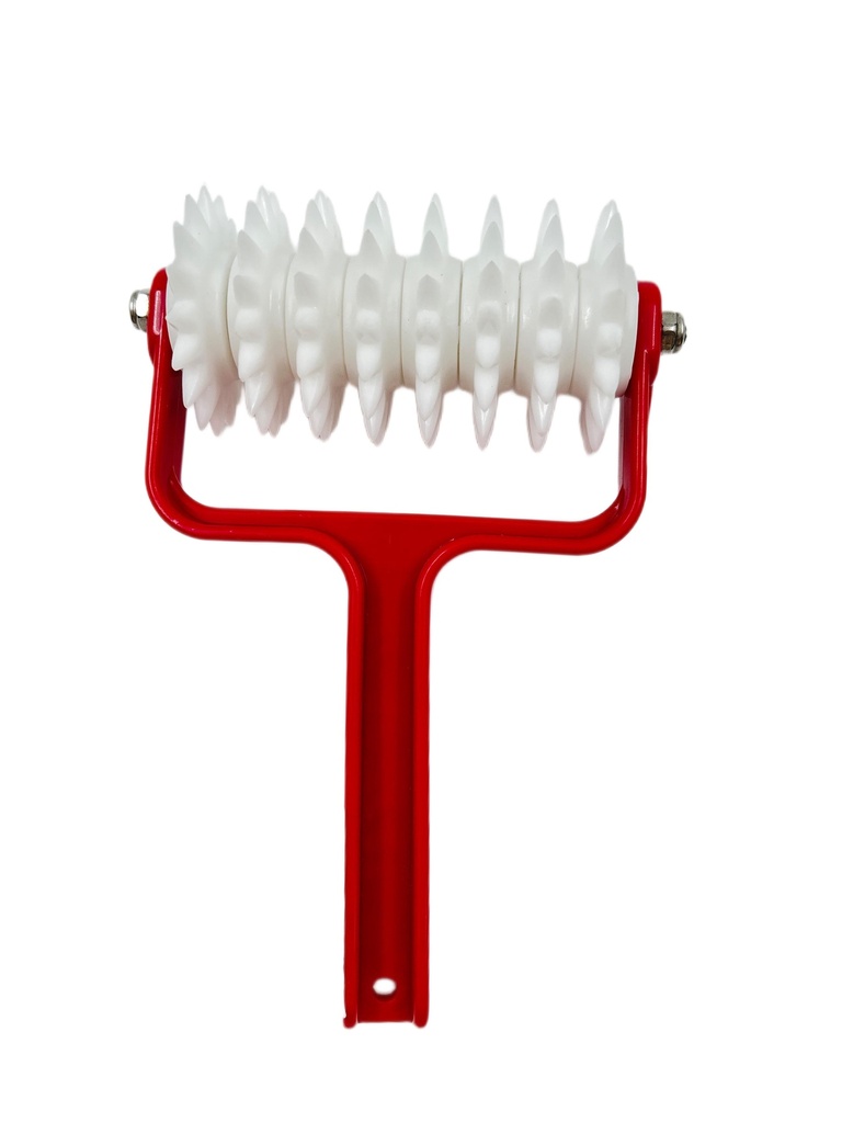 خزاقة بيتزا بلاستيك يد احمر ثقيل م 