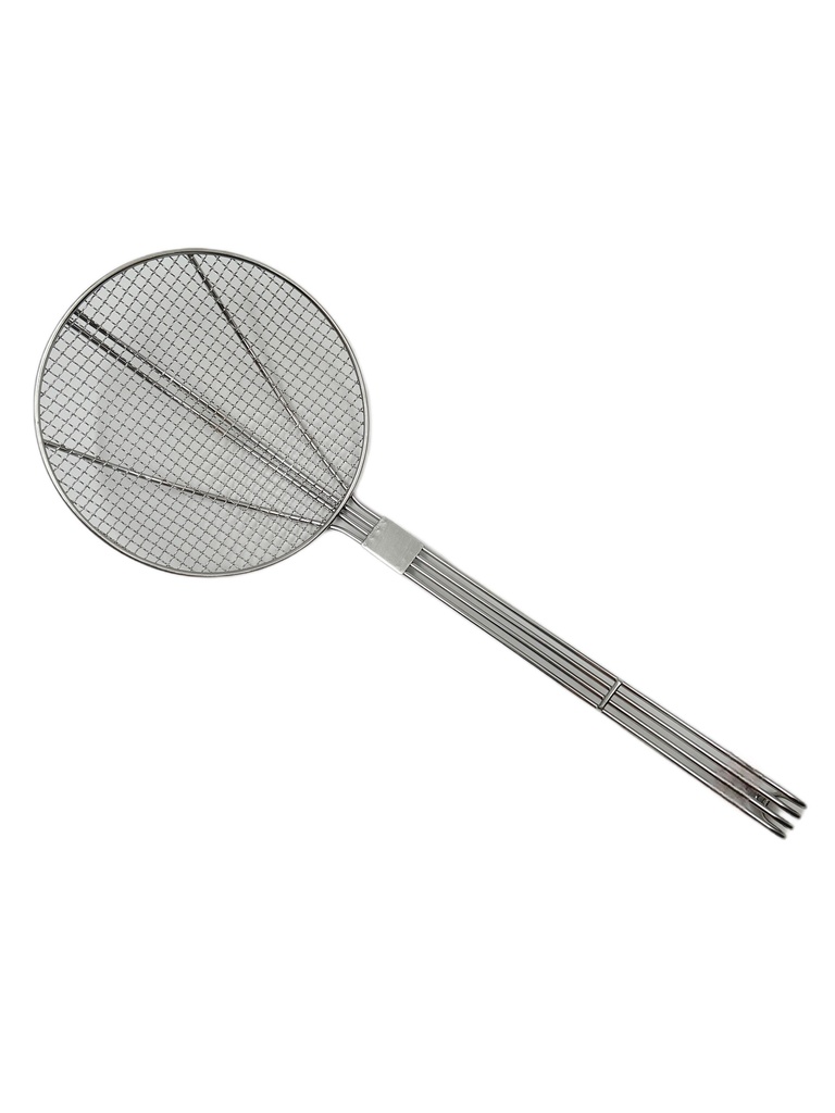 مغرفة فلافل شبك مربع ثقيل يد ستانلس عريض18 انش EAST م