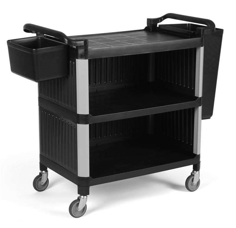 عربية خدمة بلاستيك 3 طبقات مغلقة من الجوانب م     