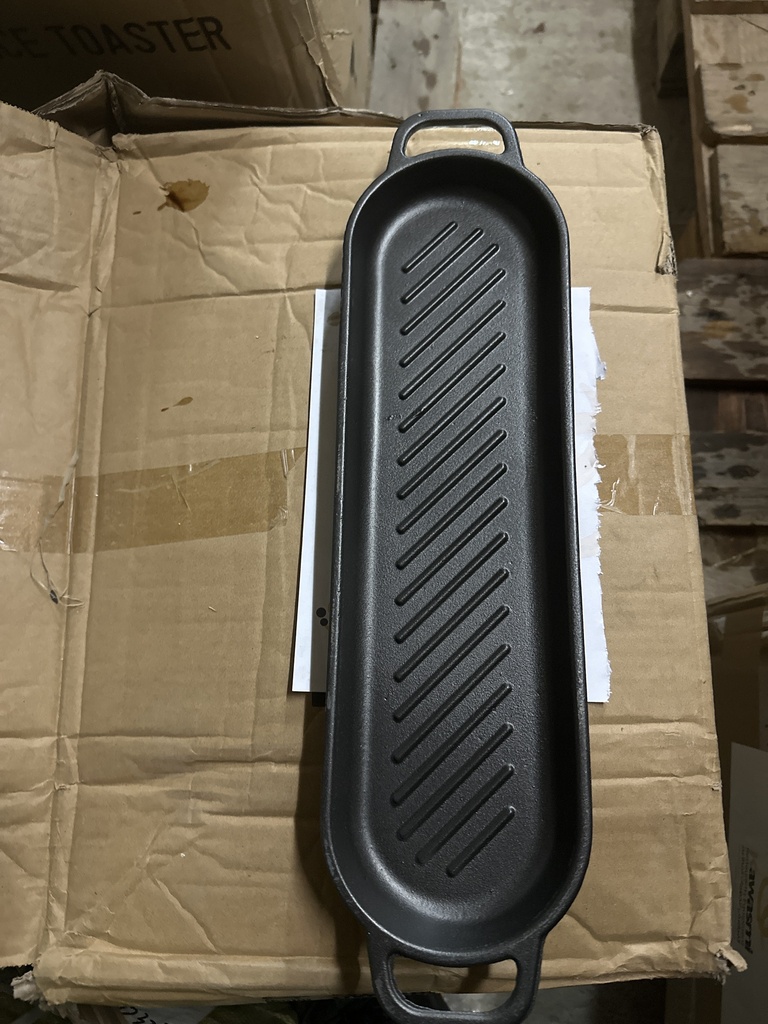 مقلى ستيك تيفال مع يدين مع خشبة 38*11 سم م  