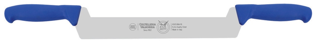 VALGOBBIA-CP.03.FRD40 سكينة تقطيع جبنة مع يدين ازرق 
