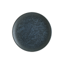  MT-VSPGRM 19 DZصحن بورسلان دائري اسود منقط ابيض 