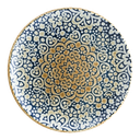  ALHGRM21DZ صحن بورسلان دائري مورد ازرق ذهبي 