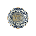  ALHGRM32 PZ صحن بورسلان دائري مورد ازرق ذهبي 