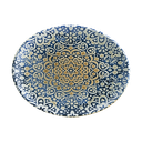  ALHMOV 31OV صحن بورسلان اوفال مورد ازرق ذهبي 