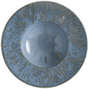 صحن بورسلان باستا ازرق مع حز بني S-SKYSNLBNC28CK 