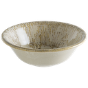 زبدية بورسلان دائري بيج محزز بني S-SANSNLGRM16KS 