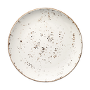 صحن بورسلان  ابيض منقط دائري  GRAGRM27DZ 