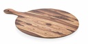  35130.WA قاعدة بيتزا خشب دائري مع يد 30سم 
