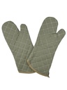  POM-EQ كفوف يدين قماش حراري اخضر قطعتين  45 سم 