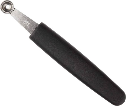 معلقة تزين تفاح  يد بلاستيك اسود 10 ملم - 0455 م 