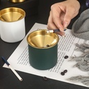 متكة دخان دائري خارجي لون اخضر 7.5*7سم م